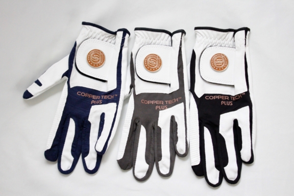 Copper Tech Plus Men's Golf Gloves Worn On Right Hand