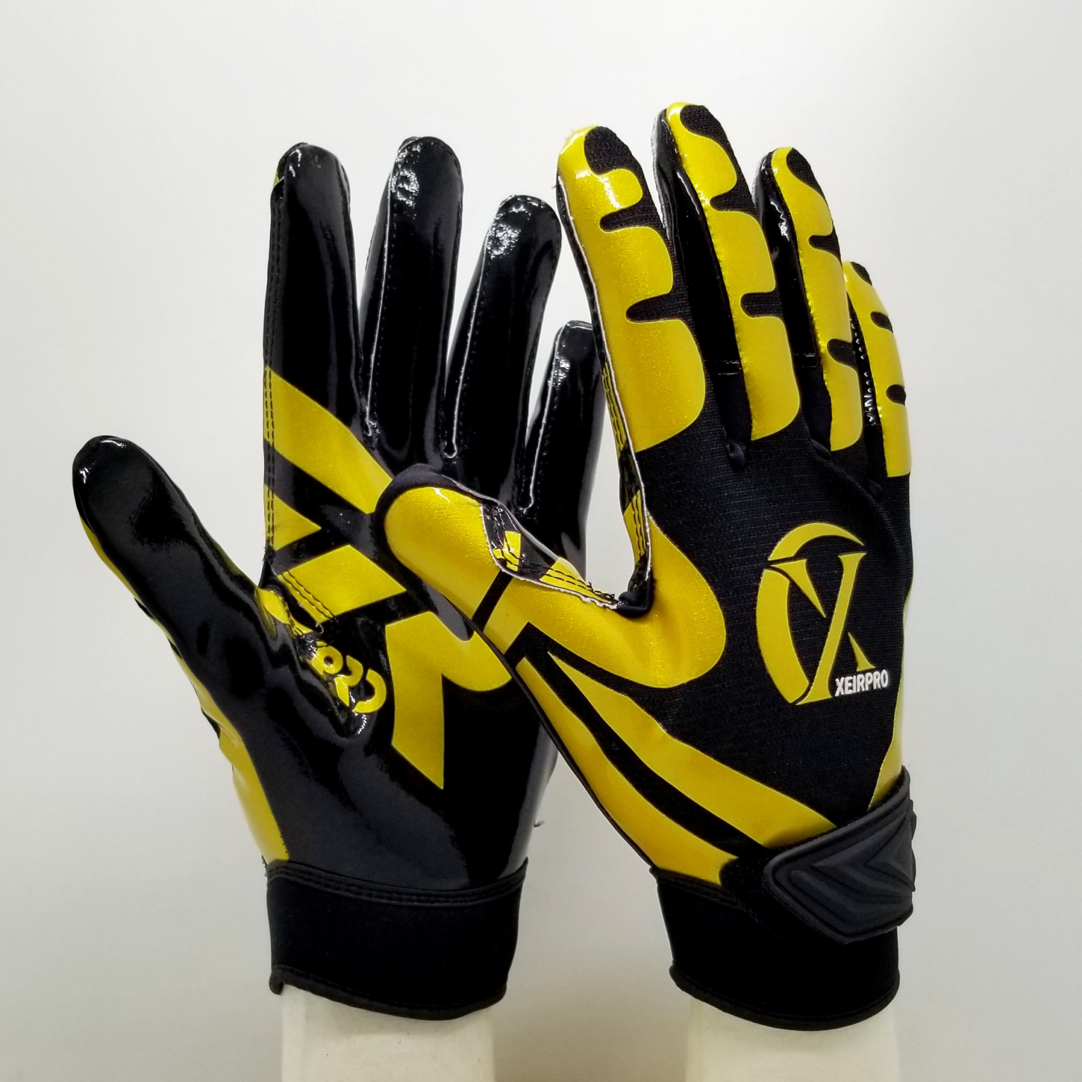 XEIR Pro Football Gloves | Ultimate Grip Receiver Gloves | Adult Size ...