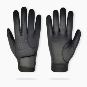 Racquetball and Pickleball Black Glove | Ultra-soft sheepskin leather | Padded fingers protection from knuckles | Comfortable mesh back