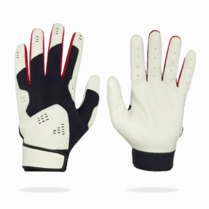 Batting Glove With Black Tricot Spandex Lycra & Premier Digitized Cabretta Leather