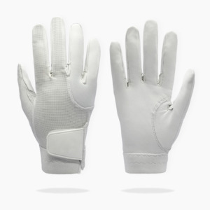 Racquetball and Pickleball White Glove | Ultra-soft sheepskin leather | Padded fingers protection from knuckles | Comfortable mesh back