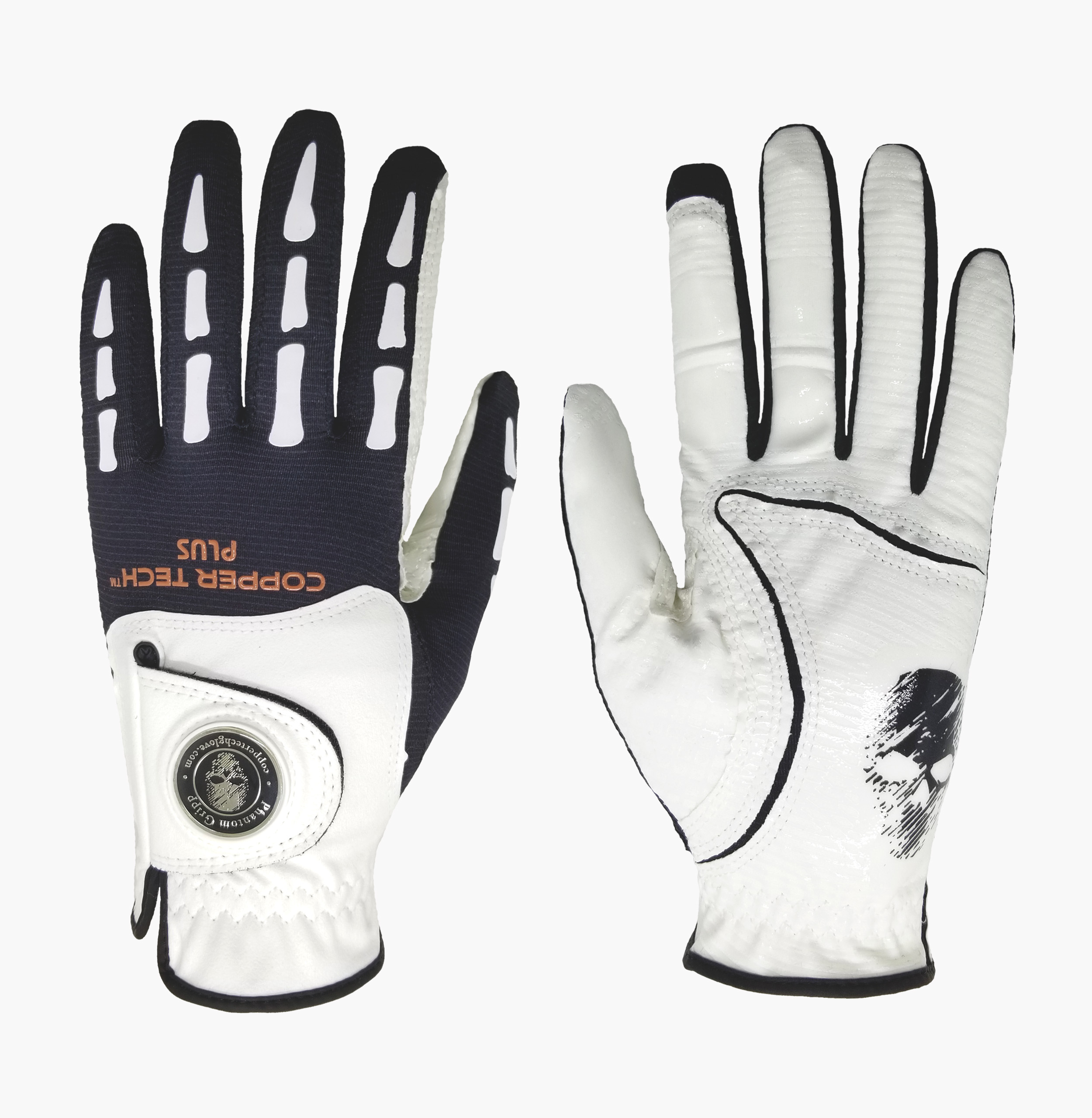 Coppertech Plus Phantom Gripp Glove White-Black-White