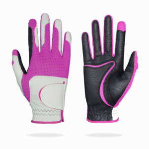 Premium Pickleball Glove | Premium Kangaroo Leather Ultimate Grip | Breathable Coolskin | Women's Right Hand (White/Pink)