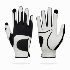 Pickleball Glove | Honeycomb Design Grip | Durable & Hard-Wearing | Breathable Lycra | Men's Right Hand (White/Black)