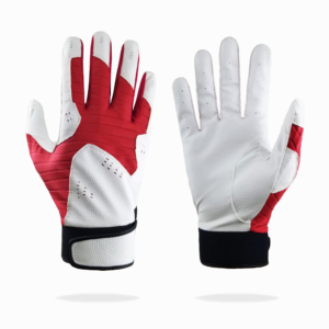 Batting Glove With Red Golji Spandex & Premier Serino Digitized Synthetic