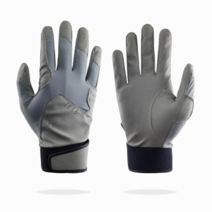 Batting Glove With Premium Cool Grey Spandex & Premier Lamid Skin Embo Synthetic Leather