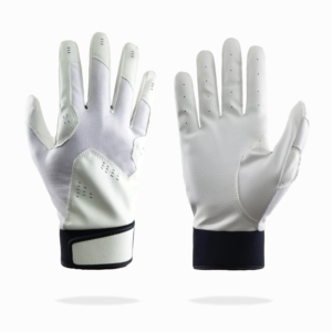 Batting Glove With White Premium Basic Spandex & Premier Lamid Skin Digitized Synthetic