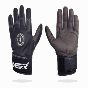 B. Thunder Strike Batting Glove - Black/Dark Brown